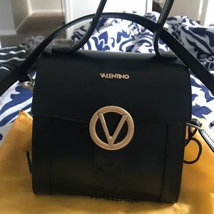 Valentino shoulder rich leather bag